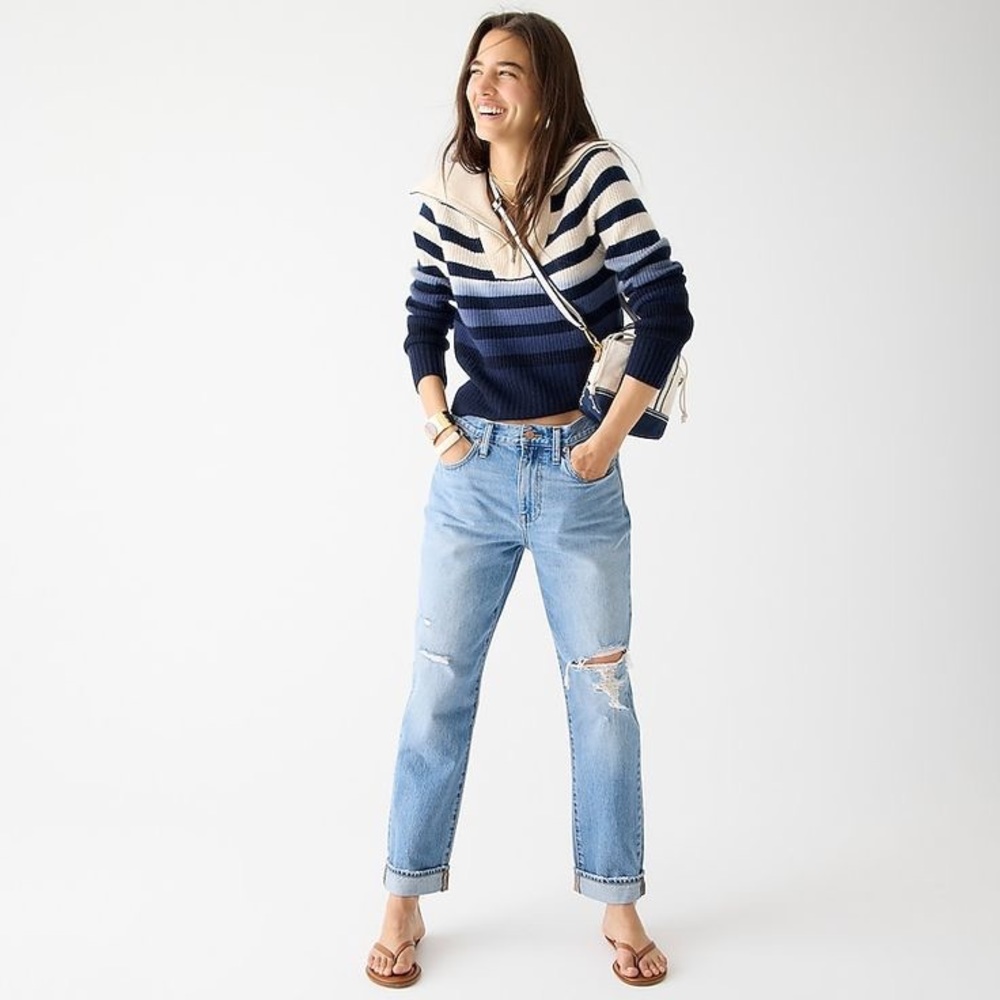 NWT // J Crew Slouchy Boyfriend Jeans in Ancient Blue Wash